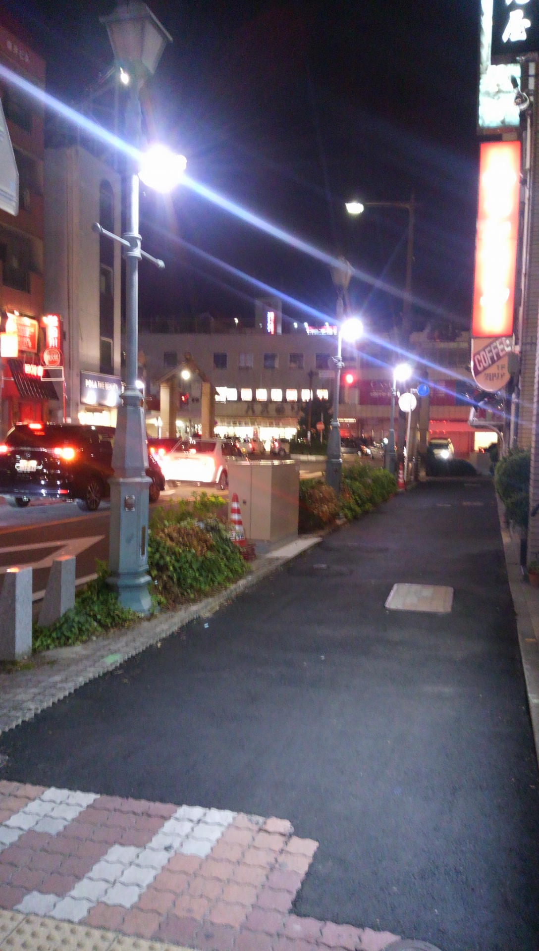 夜の東岡崎駅周辺　2014-08-04