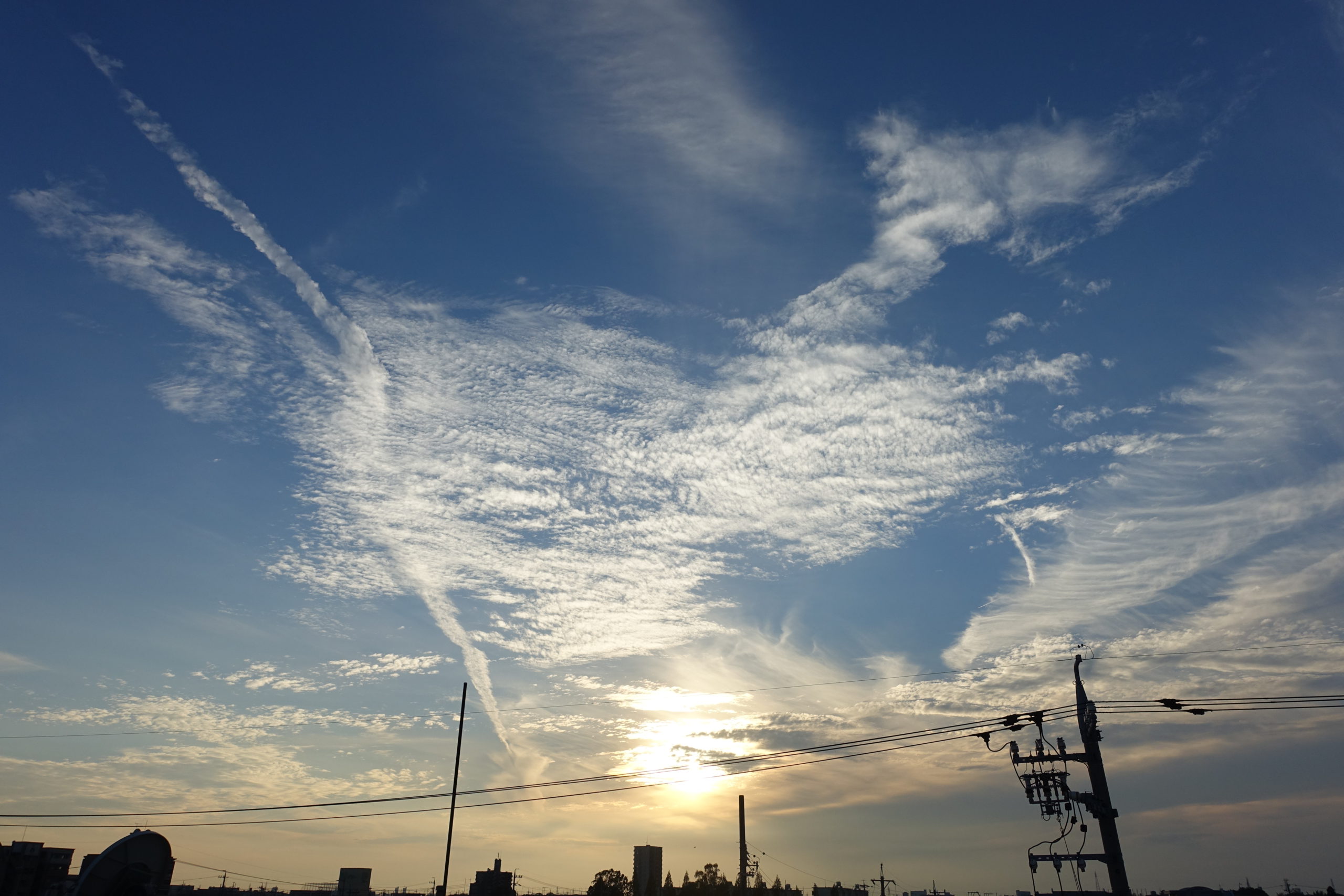 空と電柱　2014-09-21