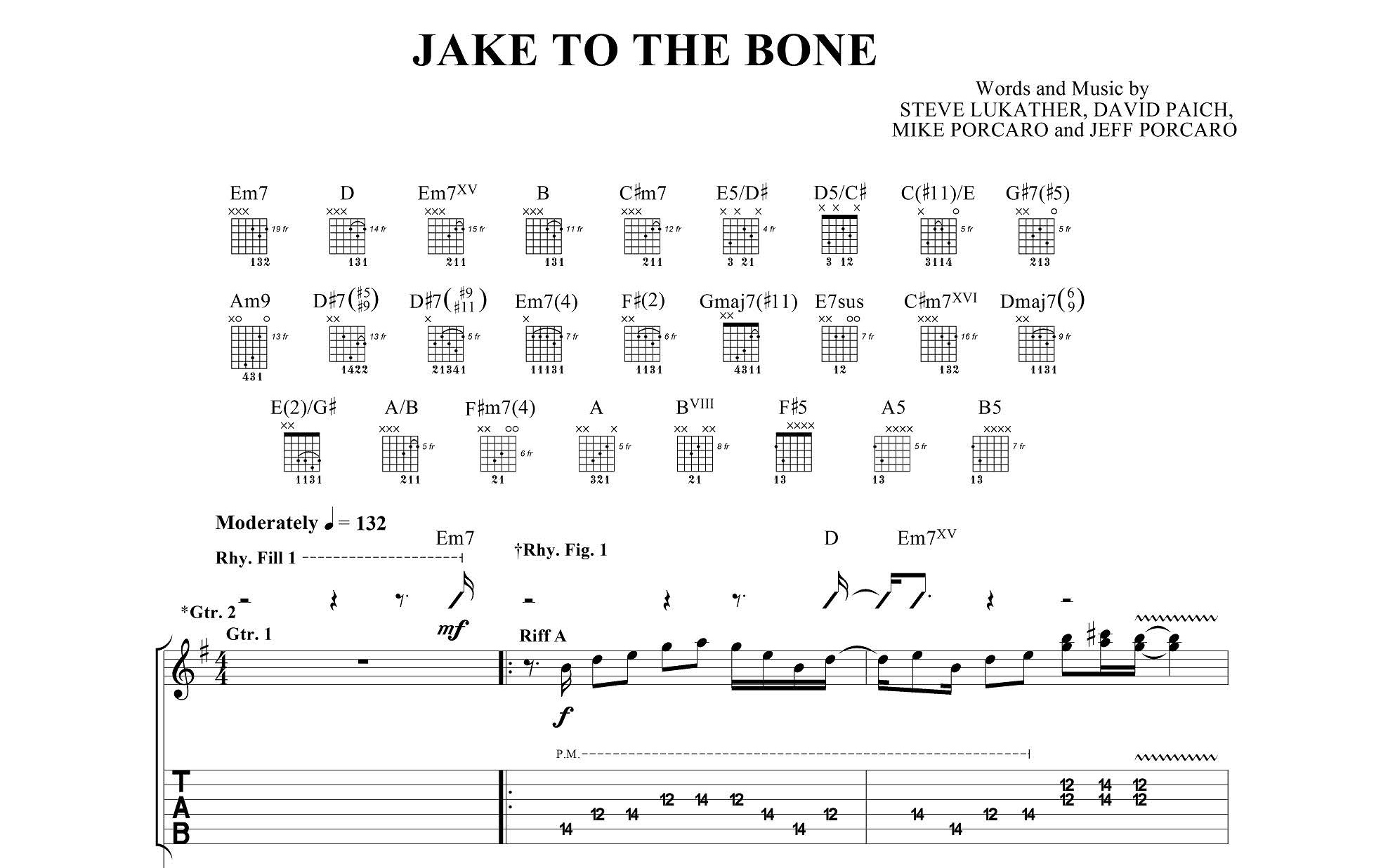 Jake To The Bone/Score