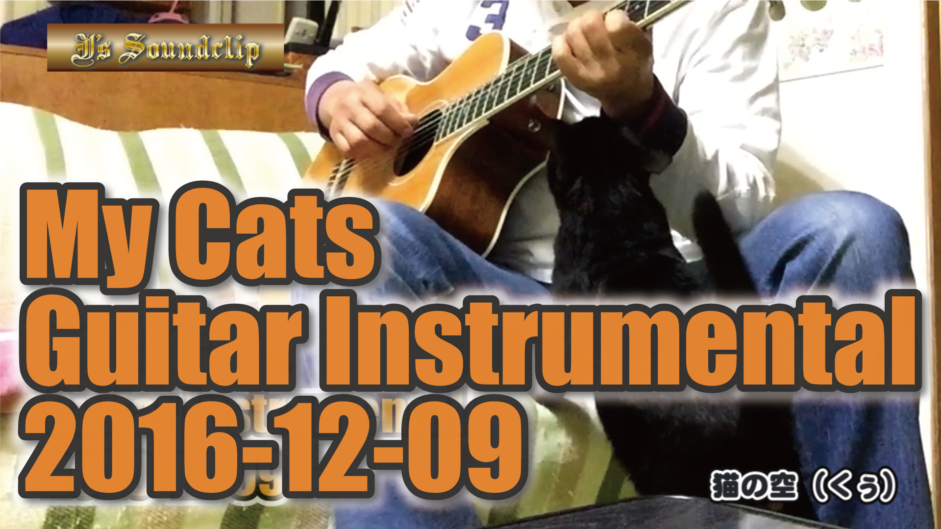 My cats 変わらないでいて〜　Guitar instrumental with my cat “空”chan