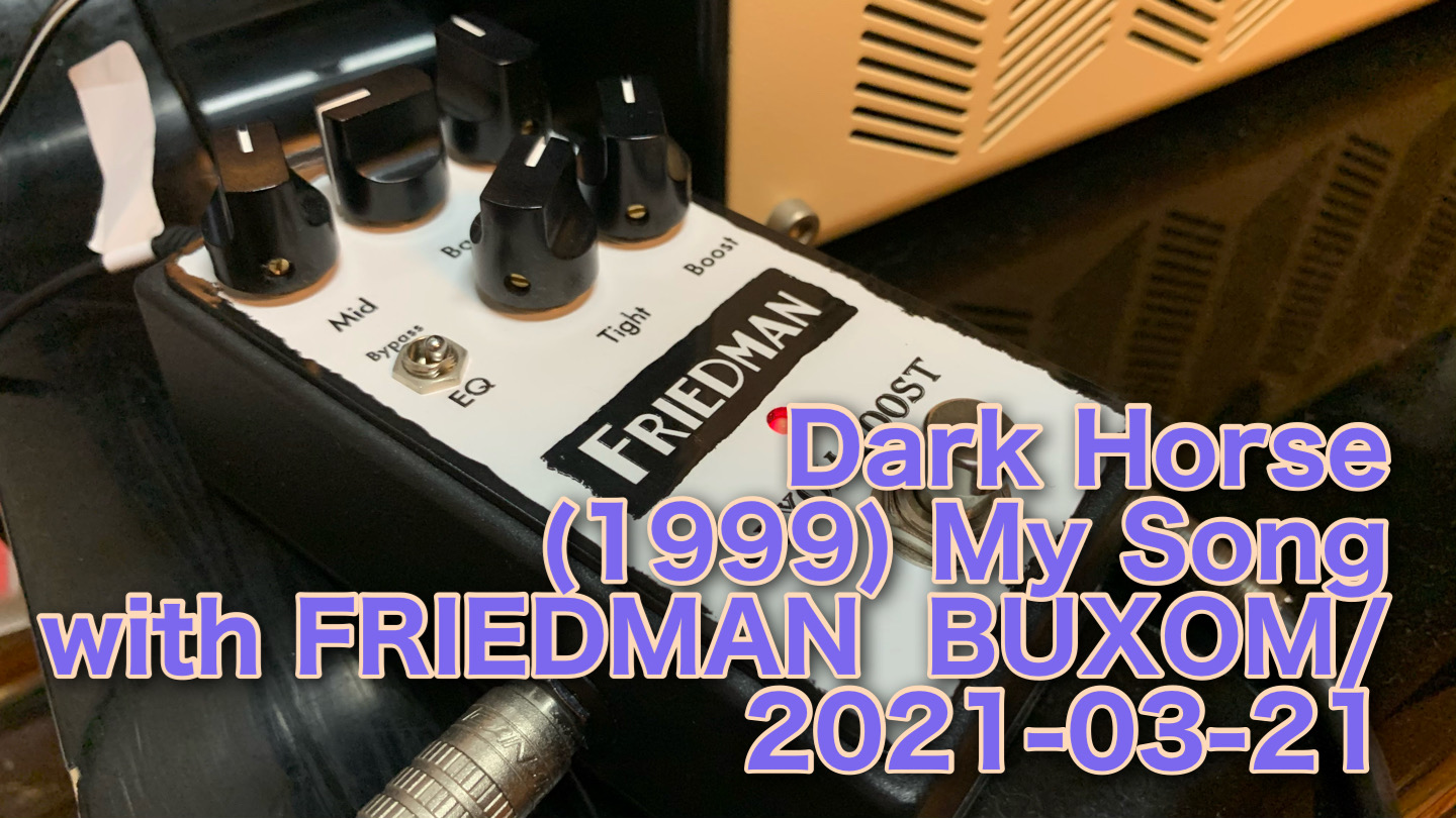Dark Horse/SelfCover with Guitar/1999/with FRIEDMAN  BUXOM BOOST