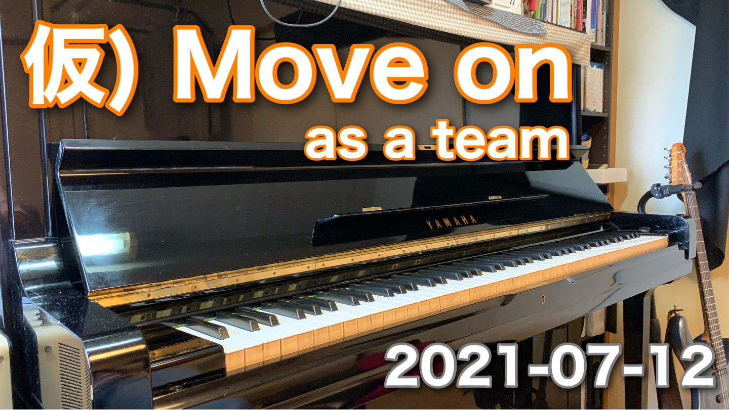 キッズが仲間達とディフェンスラインを作って走る姿を見みがら情景を音に　【Move on as a team】