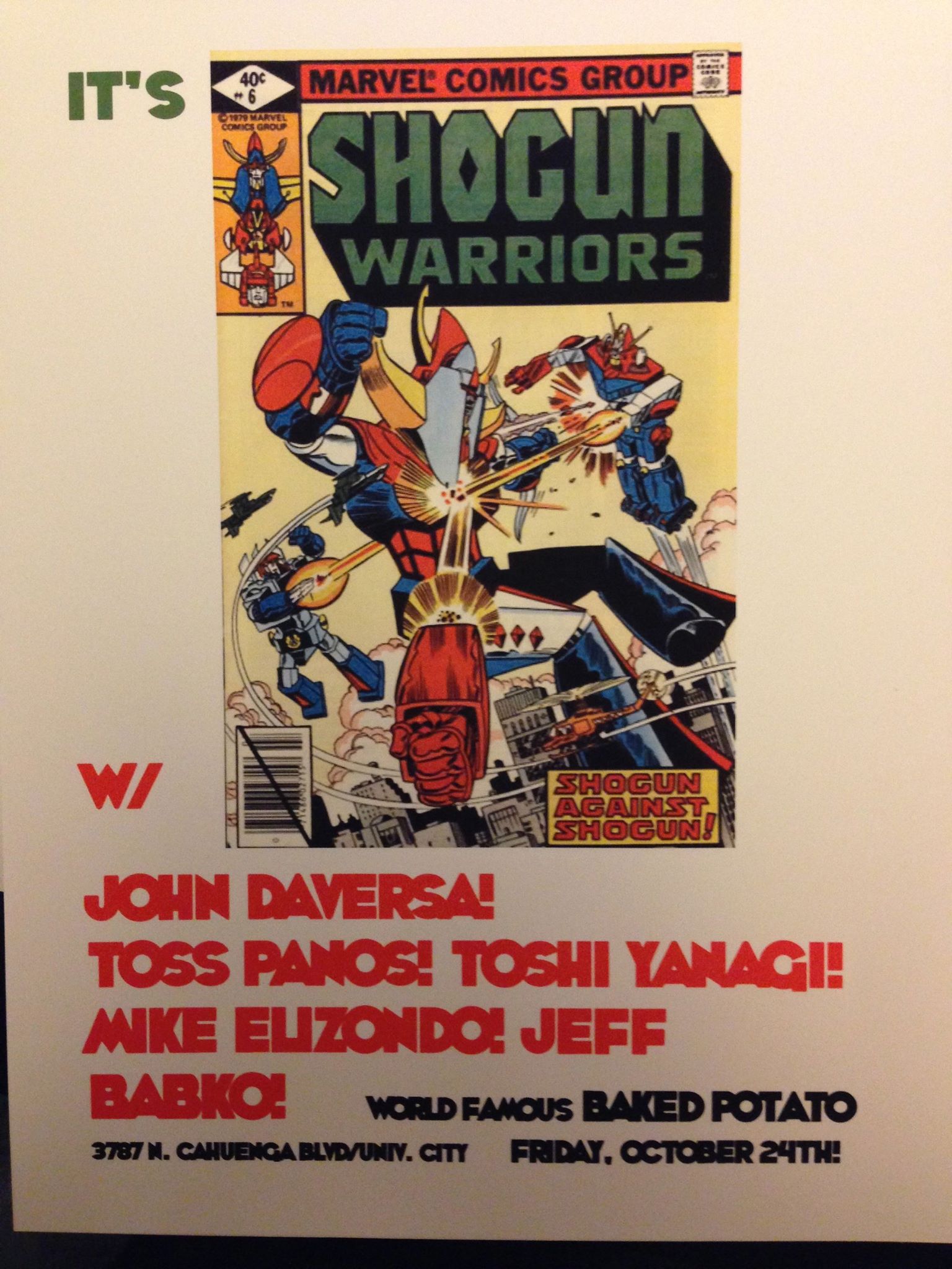 ショーグンウォーリアーズLIVEポスター｜2014-10-21