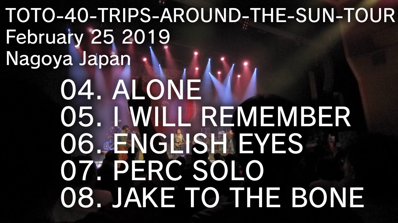再生リスト更新！TOTO 2019 名古屋！